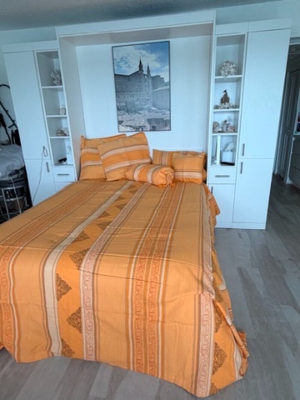 Nepalese Golds Queen Bedspread Handwoven Screen Printed